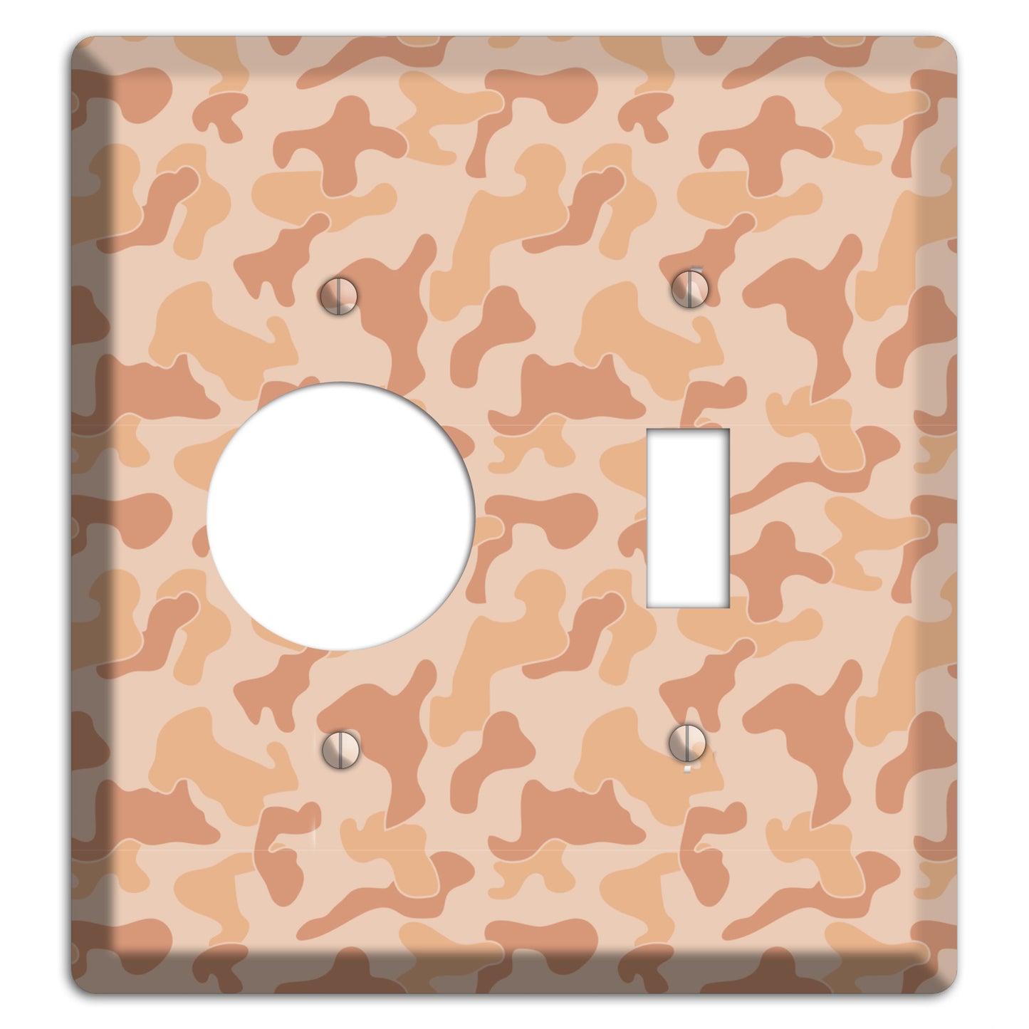 Beach Camo Receptacle / Toggle Wallplate