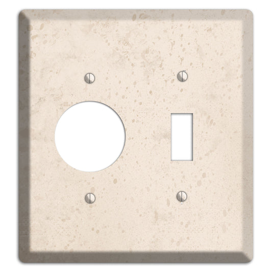 Bone Neutral Texture Receptacle / Toggle Wallplate