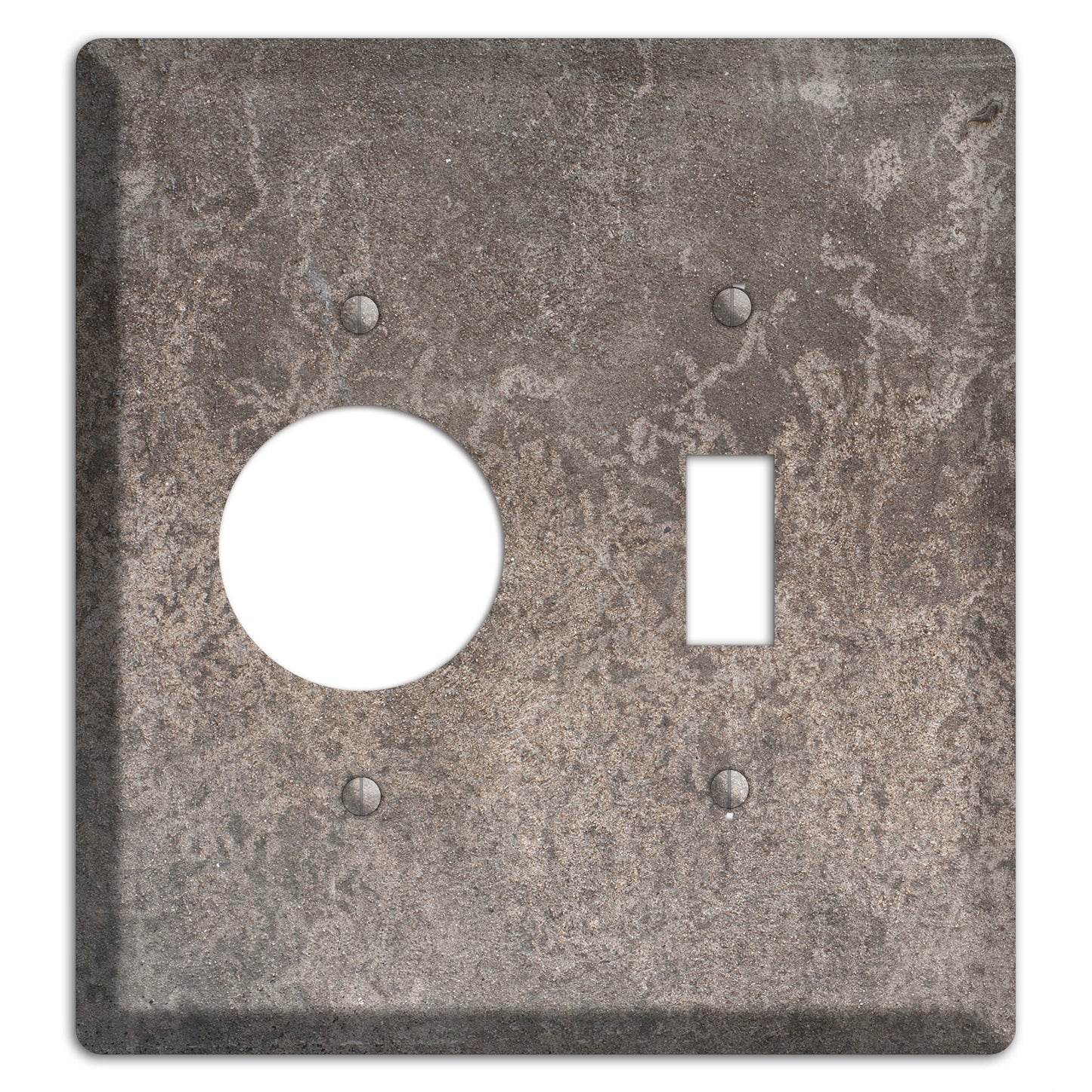 Old Concrete 1 Receptacle / Toggle Wallplate