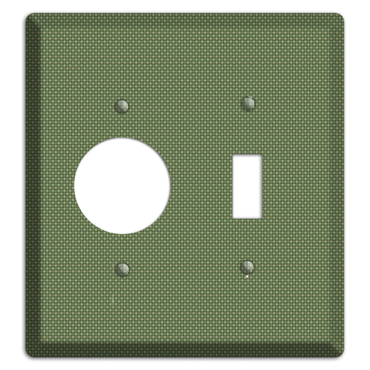 Multi Green Tiny Checkered Circles Receptacle / Toggle Wallplate