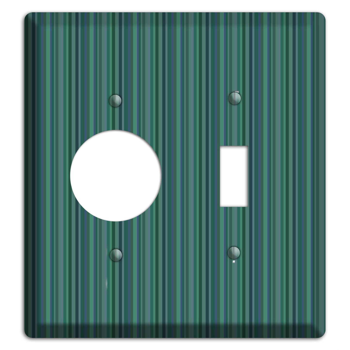 Multi Jade Vertical Stripes Receptacle / Toggle Wallplate