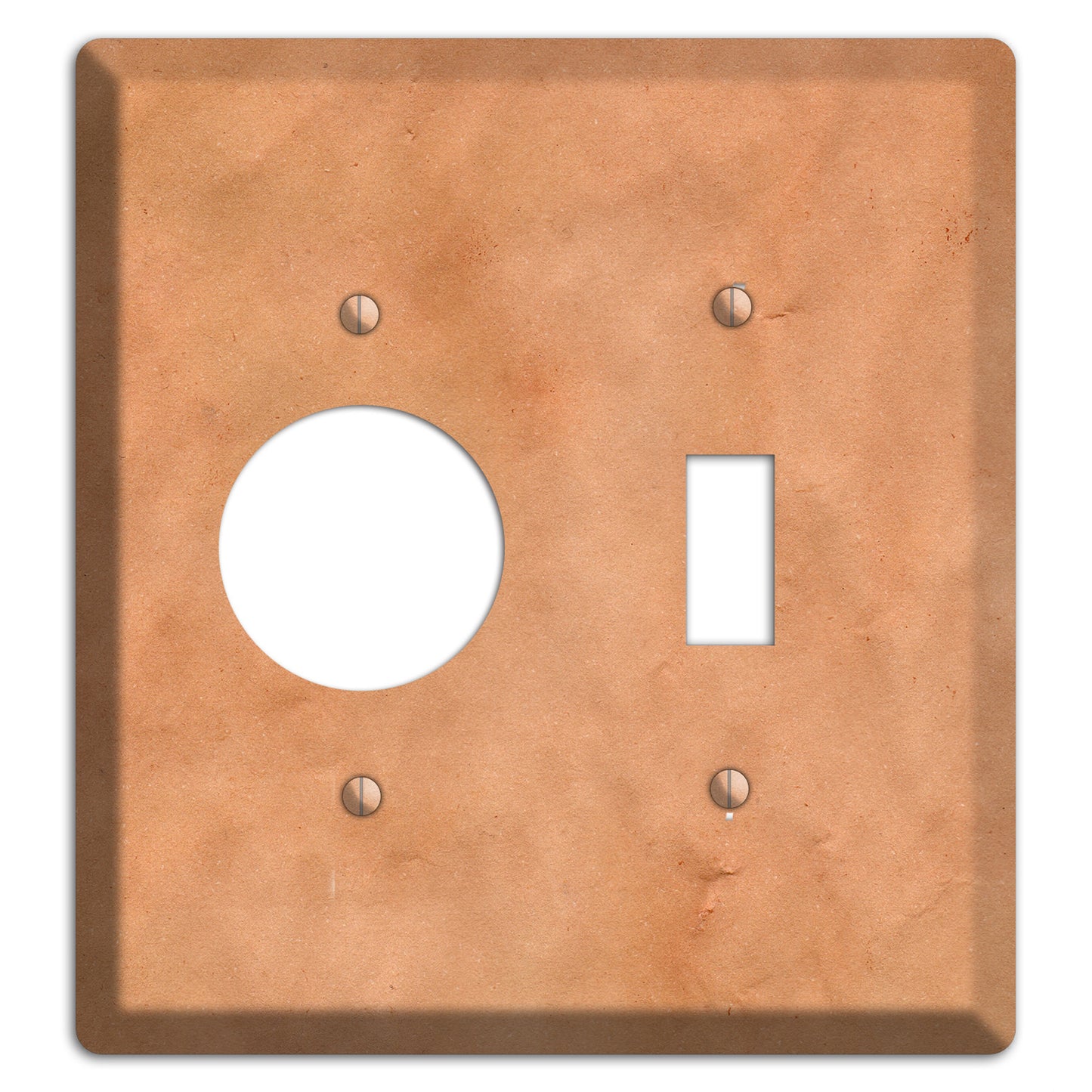 Aged Paper 11 Receptacle / Toggle Wallplate