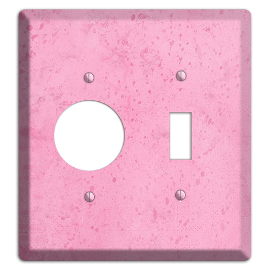 Illusion Pink Texture Receptacle / Toggle Wallplate