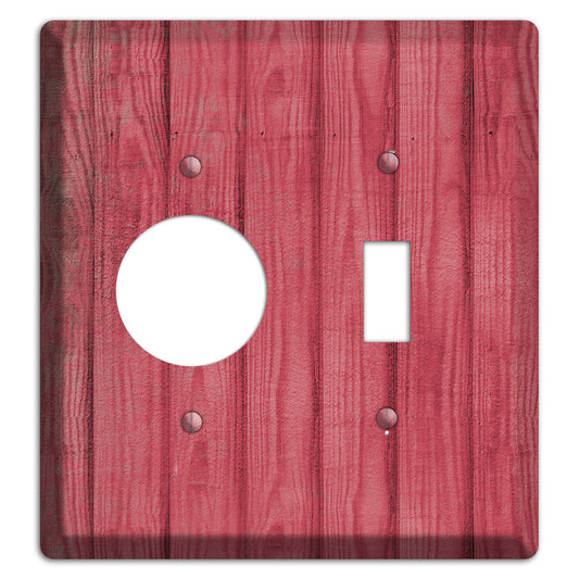 Fuzzy Wuzzy Weathered Wood Receptacle / Toggle Wallplate