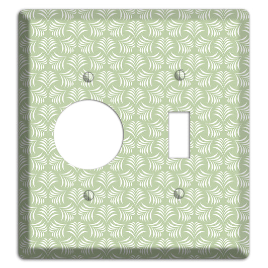 Leaves Style V Receptacle / Toggle Wallplate