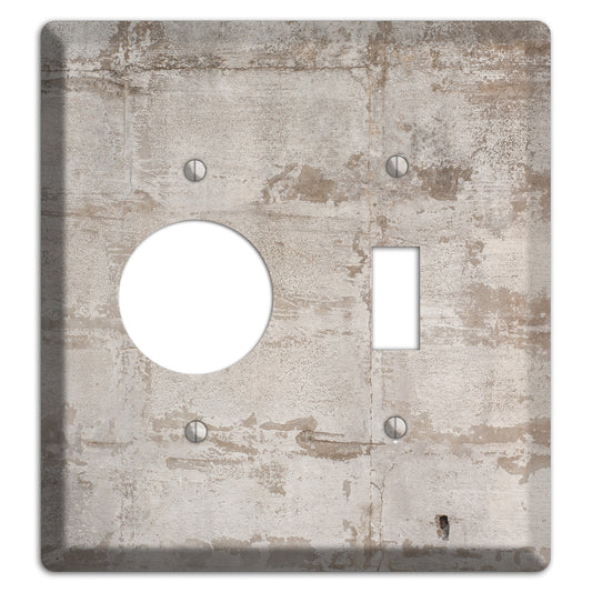 Old Concrete 3 Receptacle / Toggle Wallplate