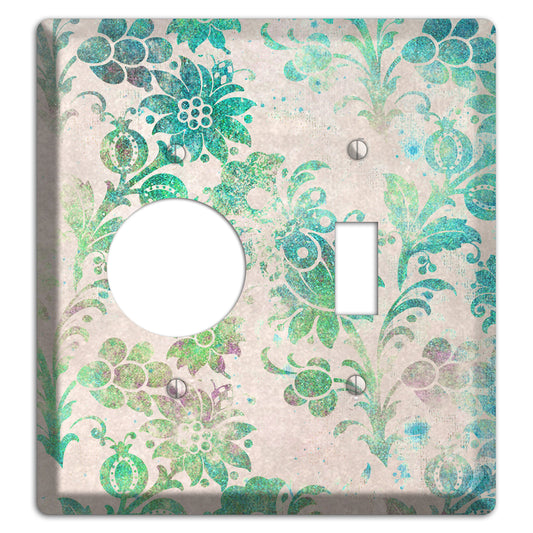 Acapulco Whimsical Damask Receptacle / Toggle Wallplate