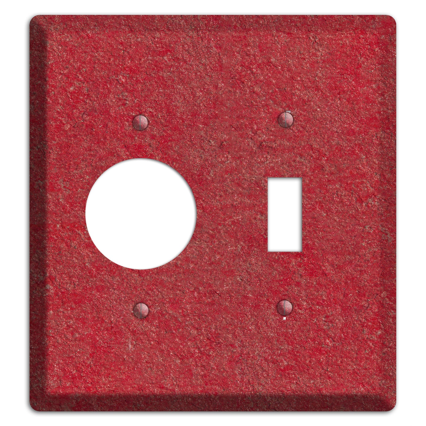 Stucco Red Receptacle / Toggle Wallplate