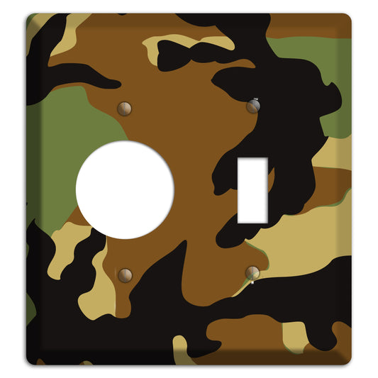 Camoflauge Receptacle / Toggle Wallplate