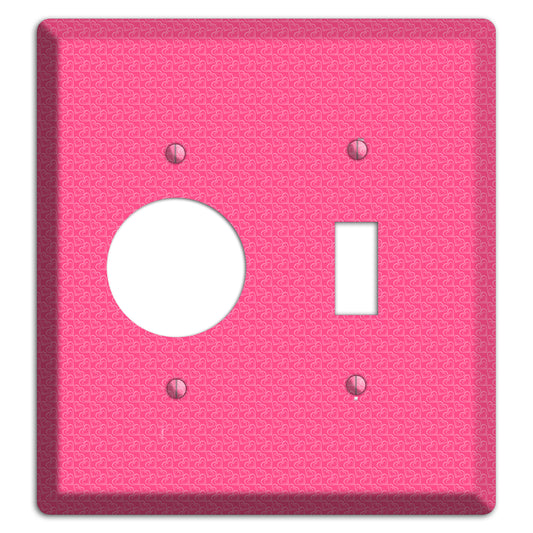 Tiny Pink Hearts Receptacle / Toggle Wallplate