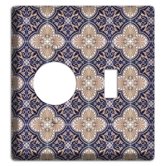 Tavira Tiles 4 Receptacle / Toggle Wallplate