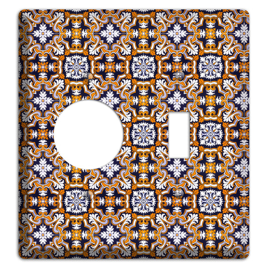 Tavira Tiles 6 Receptacle / Toggle Wallplate