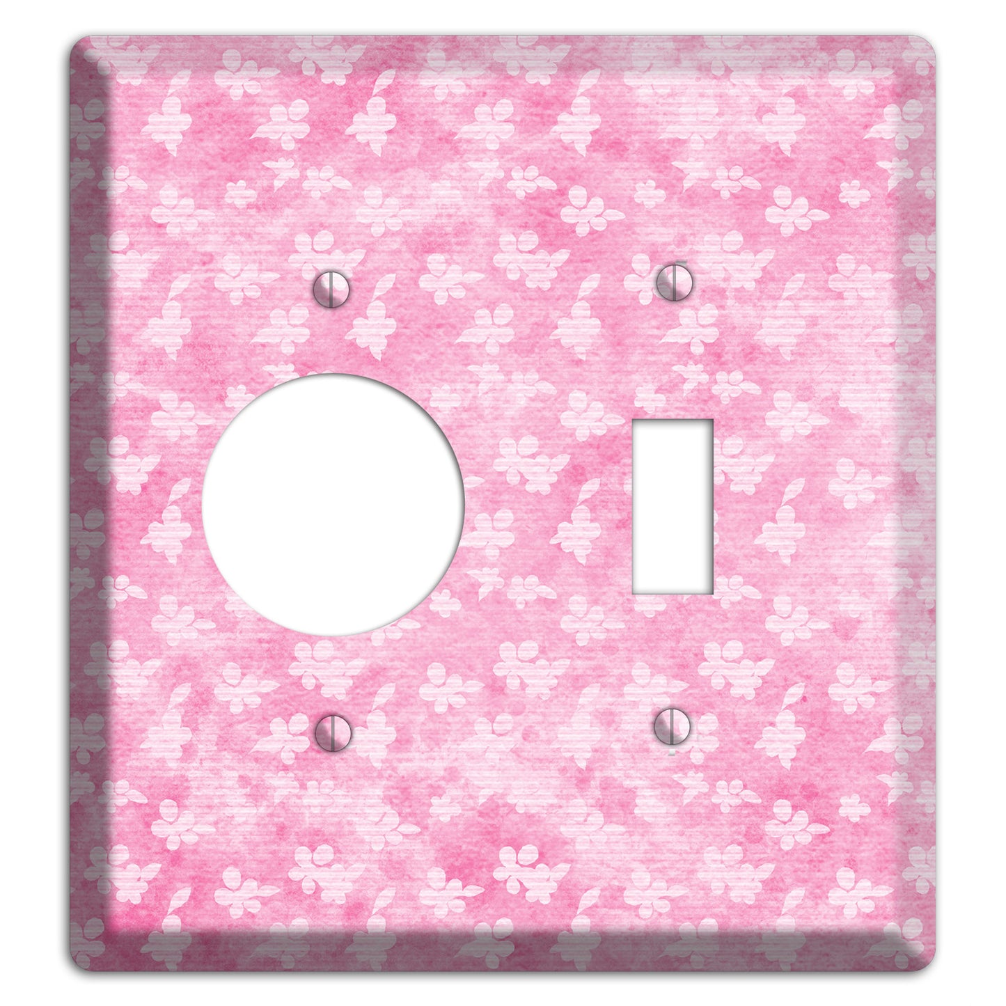 Cupid Pink Texture Receptacle / Toggle Wallplate