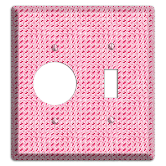 Pink with Cherries Receptacle / Toggle Wallplate