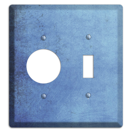 Polo Blue Vintage Grunge Receptacle / Toggle Wallplate