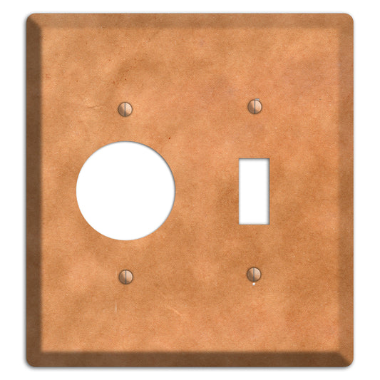 Aged Paper 8 Receptacle / Toggle Wallplate