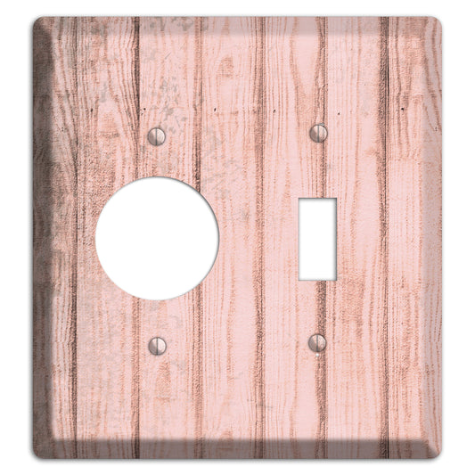 Beauty Bush Weathered Wood Receptacle / Toggle Wallplate