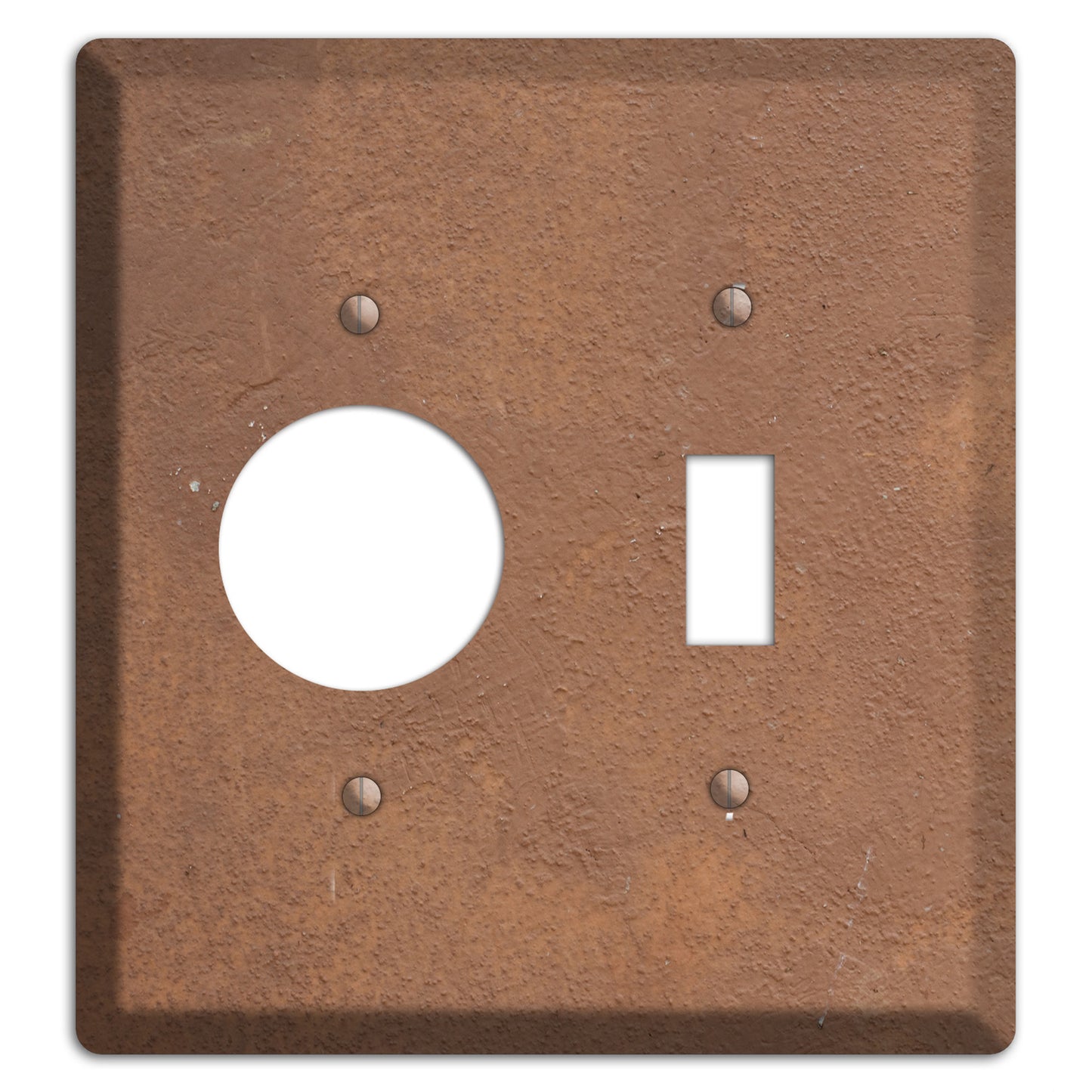 Brown Concrete Receptacle / Toggle Wallplate