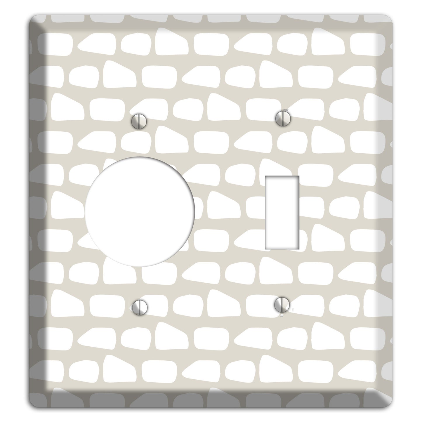 Simple Scandanavian Style Q Receptacle / Toggle Wallplate