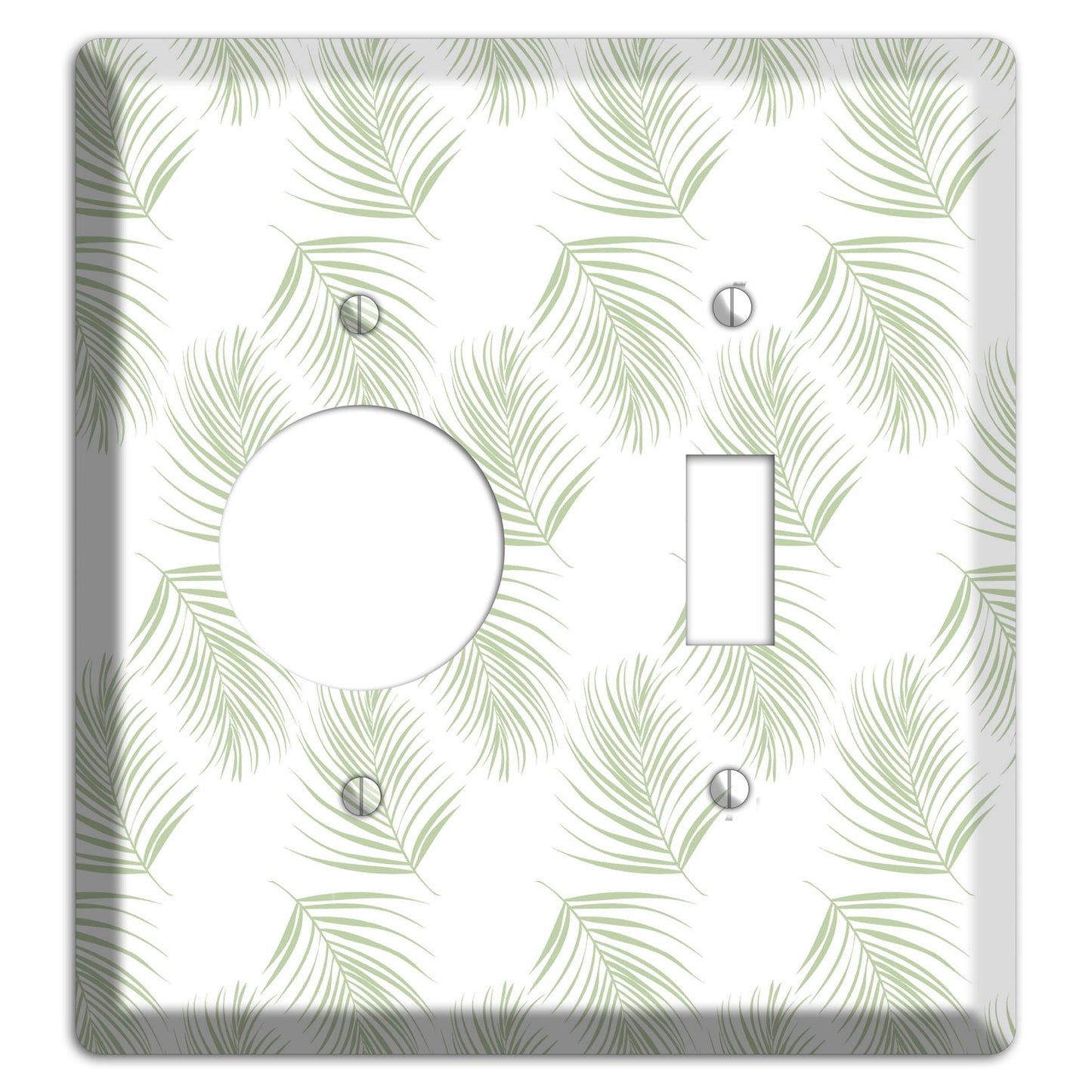 Leaves Style GG Receptacle / Toggle Wallplate