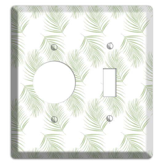 Leaves Style GG Receptacle / Toggle Wallplate