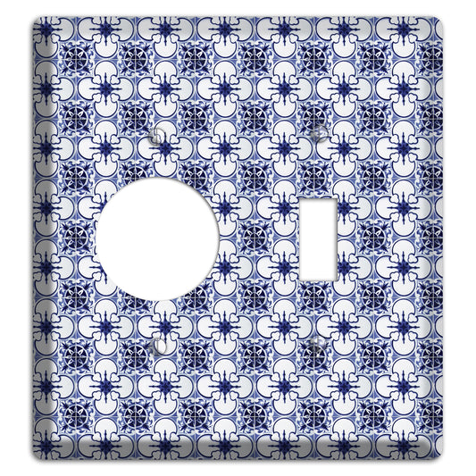 Tavira Tiles 9 Receptacle / Toggle Wallplate