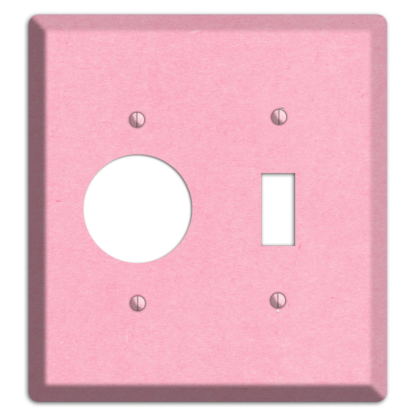 Lavender Pink Kraft Receptacle / Toggle Wallplate