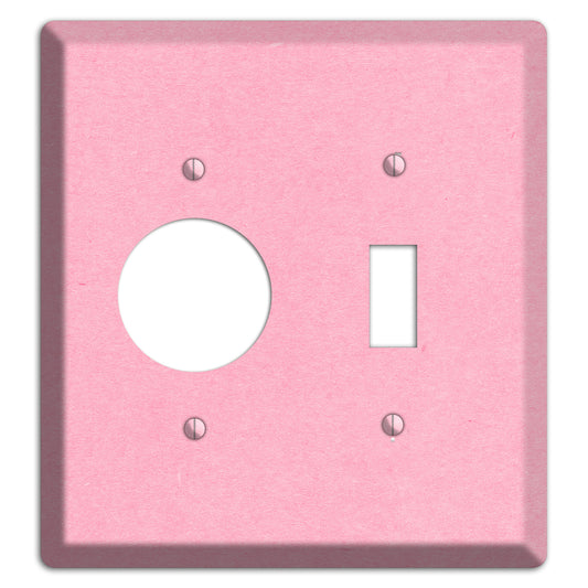 Lavender Pink Kraft Receptacle / Toggle Wallplate