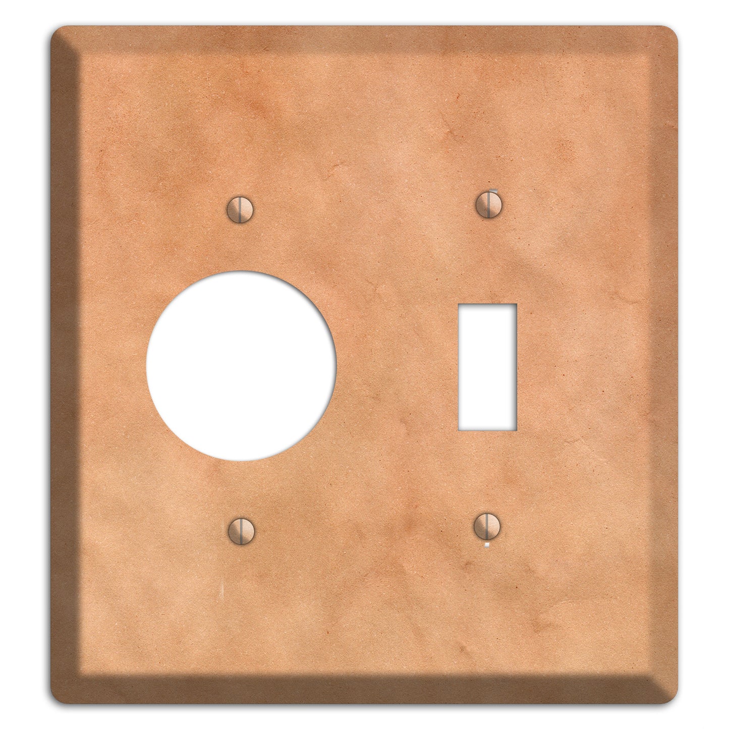 Aged Paper 12 Receptacle / Toggle Wallplate