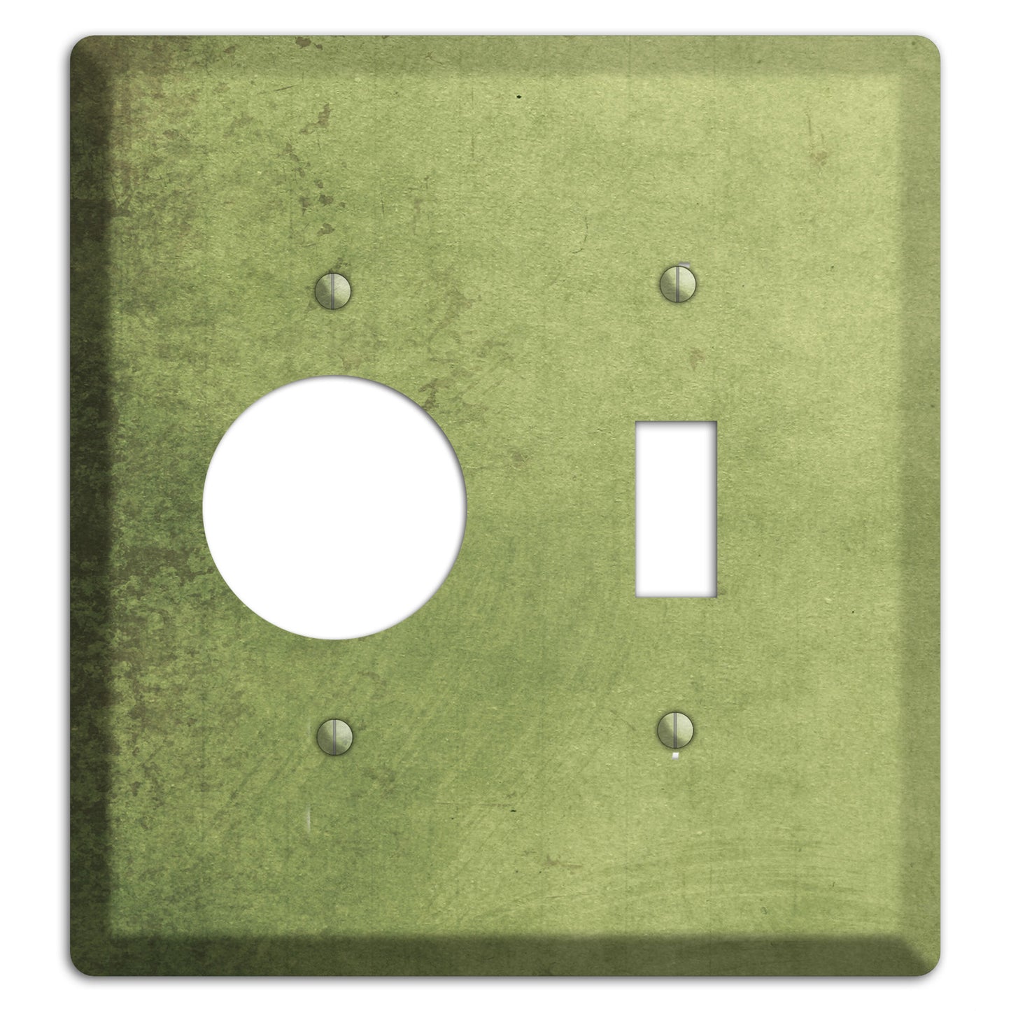 Green Smoke Vintage Grunge Receptacle / Toggle Wallplate