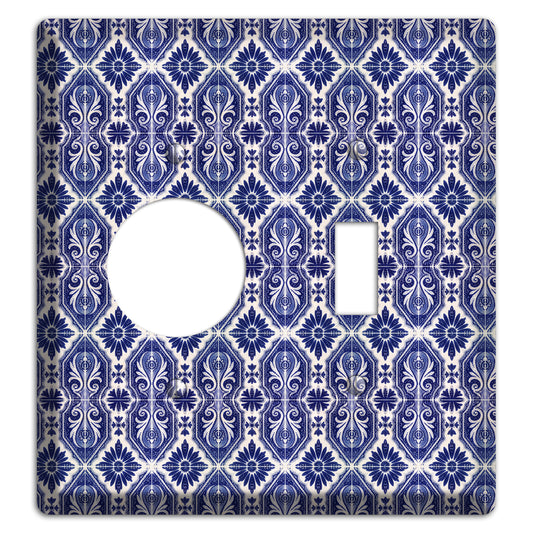 Tavira Tiles 8 Receptacle / Toggle Wallplate