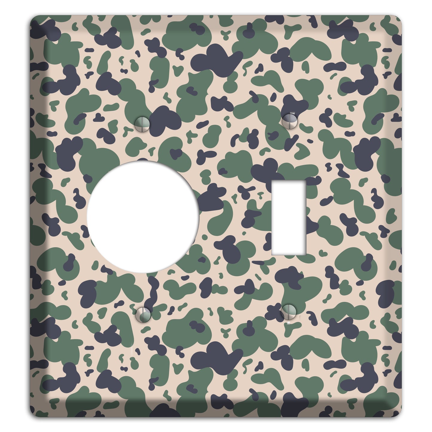 Afghanistan Blotch 2 Camo Receptacle / Toggle Wallplate