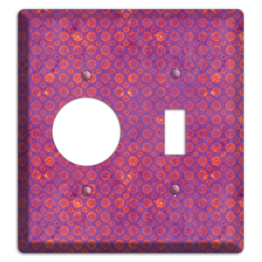 Purple and Pink Circles Receptacle / Toggle Wallplate