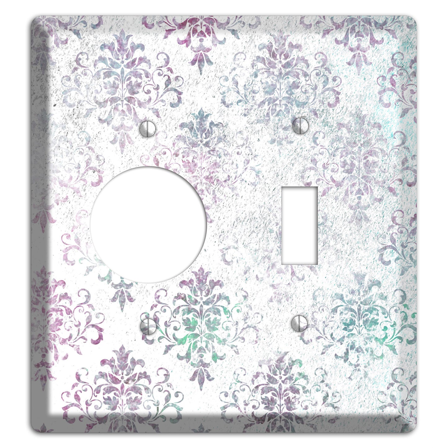 Tiara Whimsical Damask Receptacle / Toggle Wallplate