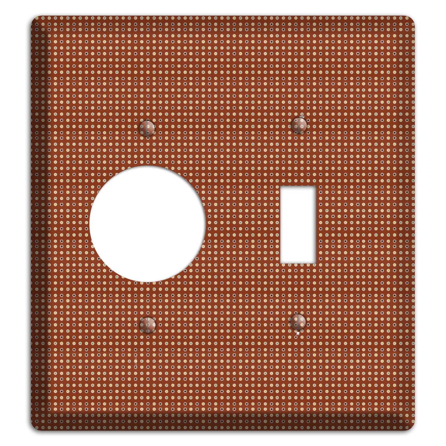 Maroon Weave Receptacle / Toggle Wallplate