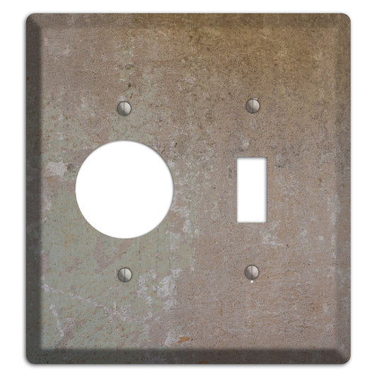 Old Concrete 8 Receptacle / Toggle Wallplate