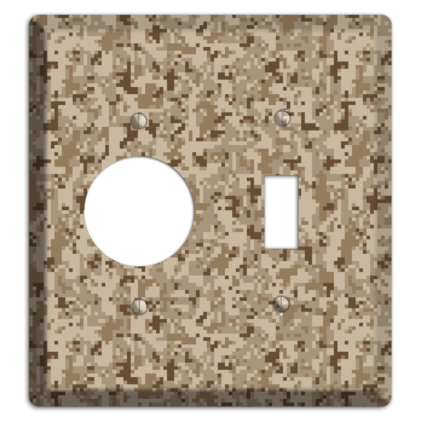 Desert Camo Receptacle / Toggle Wallplate