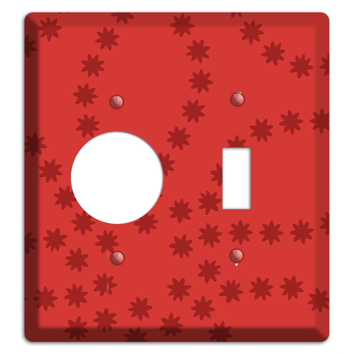 Multi Red Constellation Receptacle / Toggle Wallplate