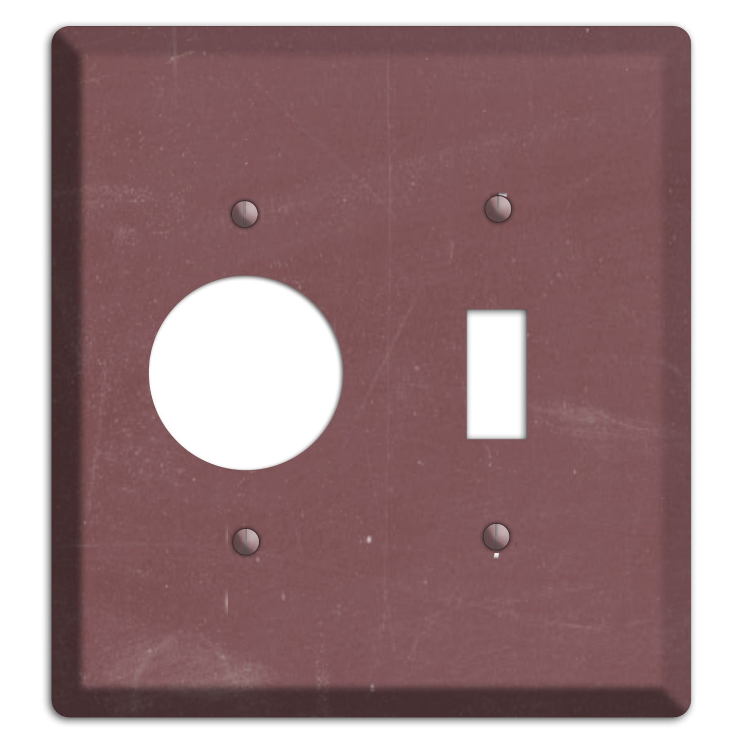 Chalk Dark Maroon Receptacle / Toggle Wallplate