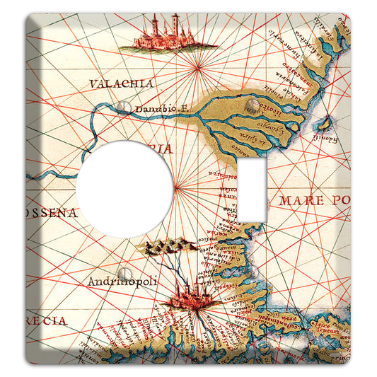 Map of Bulgaria Receptacle / Toggle Wallplate