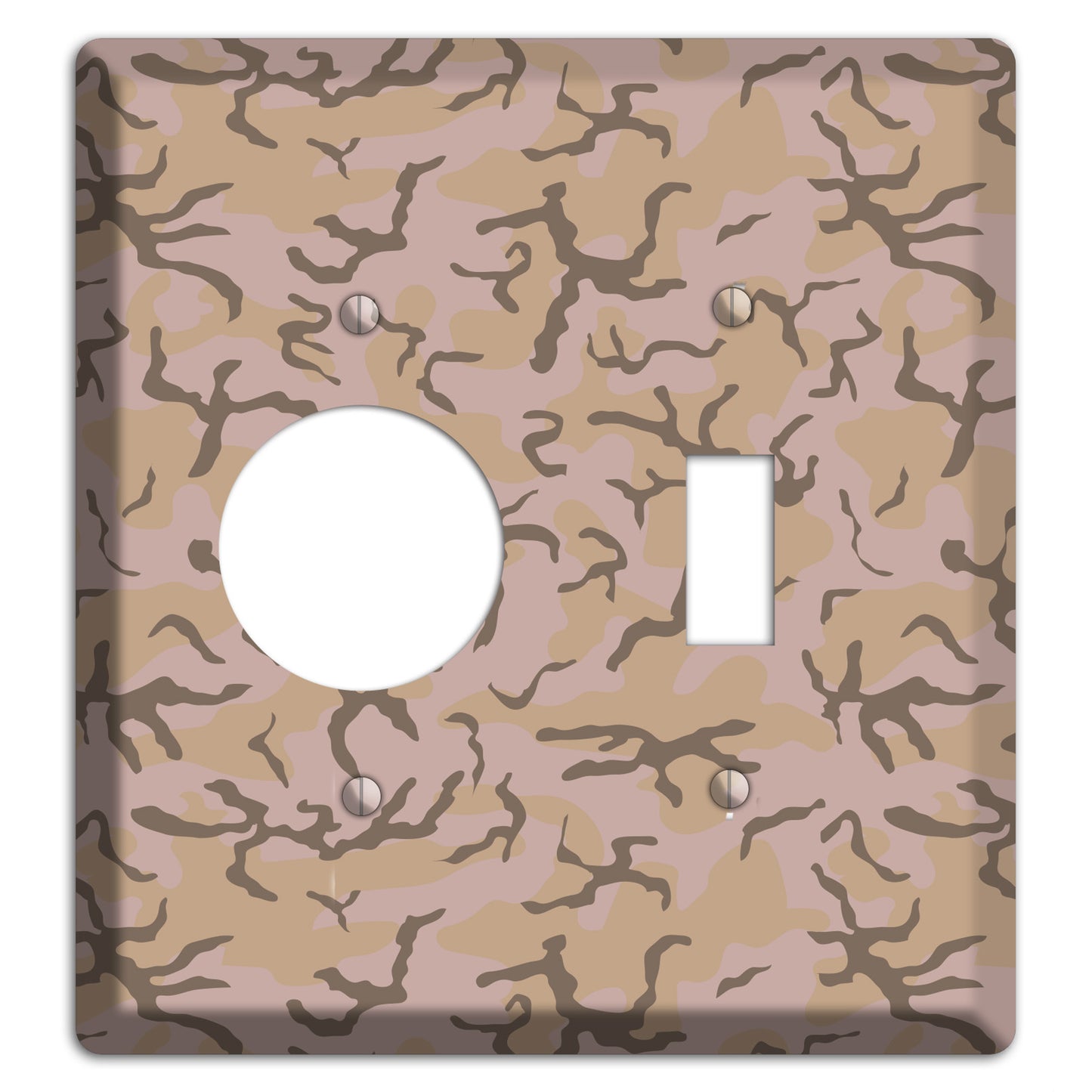 Woodland Camo Receptacle / Toggle Wallplate