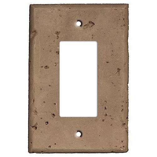 Cocoa Stone Single Rocker Cover Plate - Wallplatesonline.com