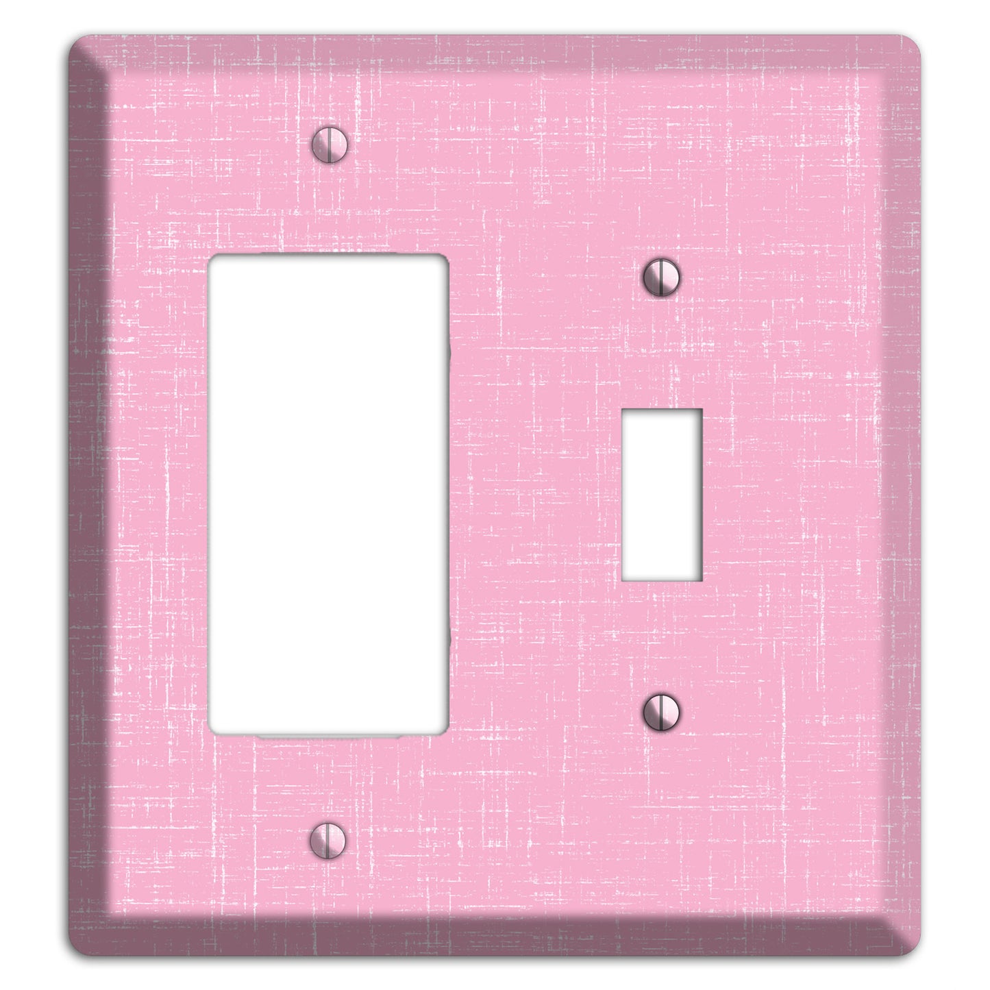 Chantilly Pink Texture Rocker / Toggle Wallplate