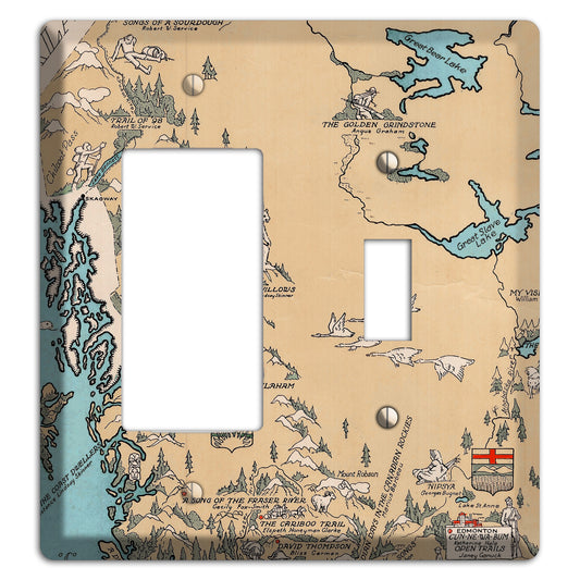 Map of Canada Rocker / Toggle Wallplate