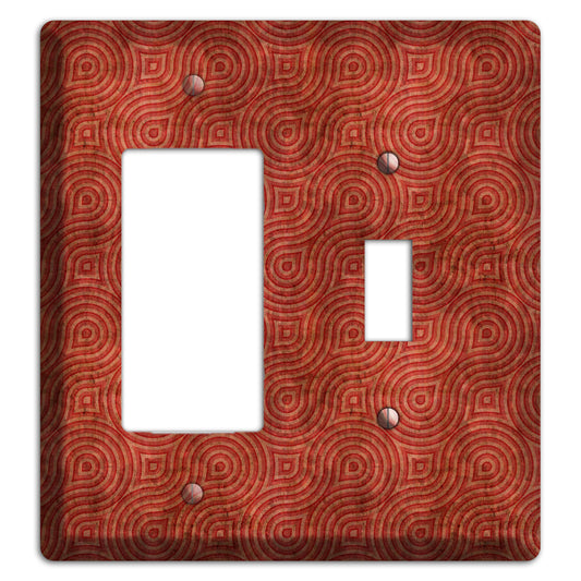 Red Swirl Rocker / Toggle Wallplate