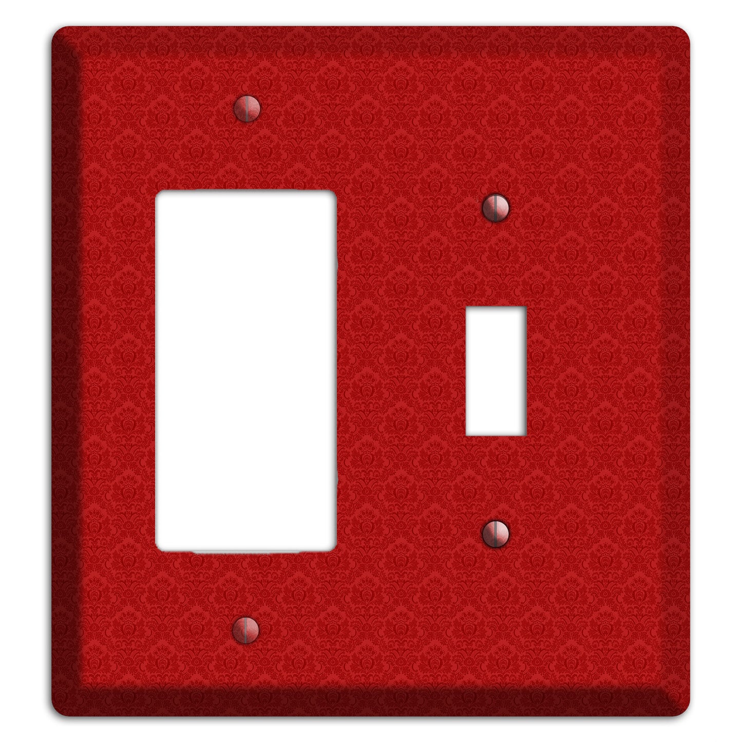 Red Cartouche Rocker / Toggle Wallplate