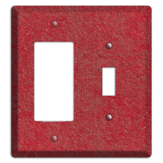 Stucco Red Rocker / Toggle Wallplate