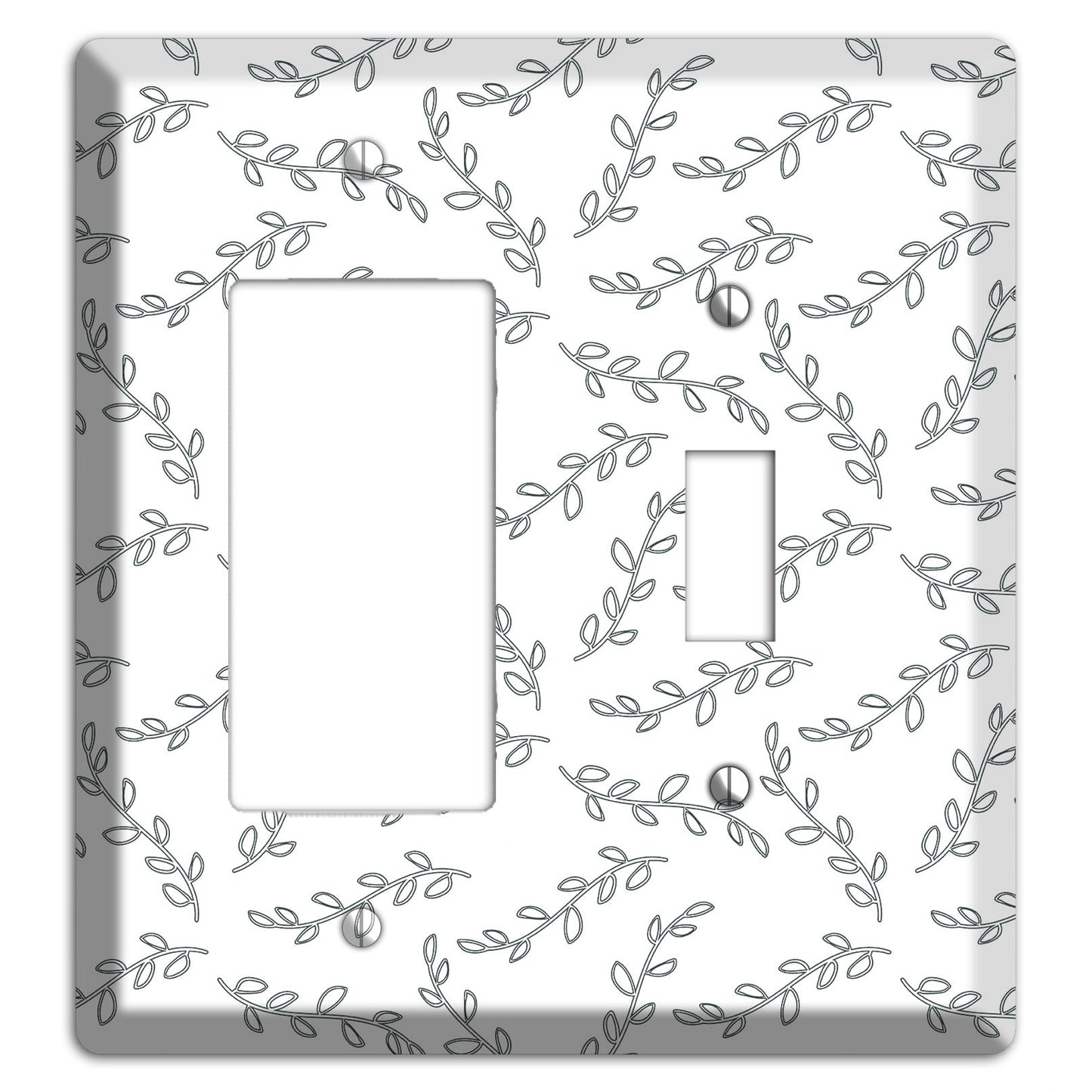 Leaves Style CC Rocker / Toggle Wallplate