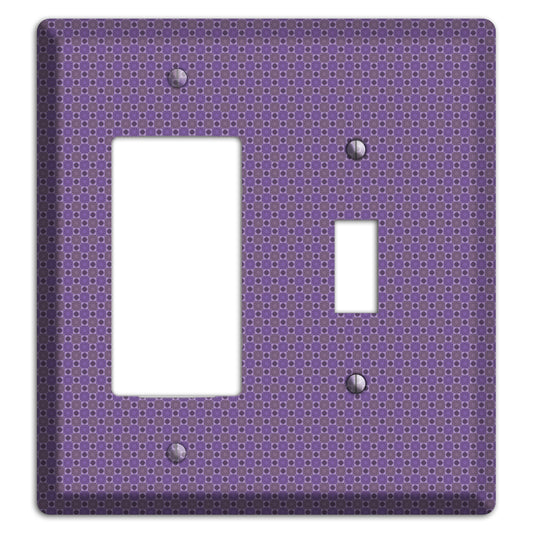 Multi Purple Tiled Rocker / Toggle Wallplate