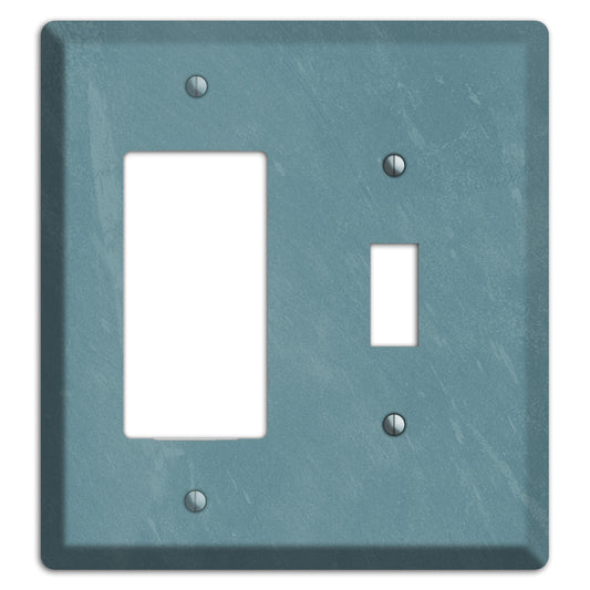 Chalk Teal Rocker / Toggle Wallplate